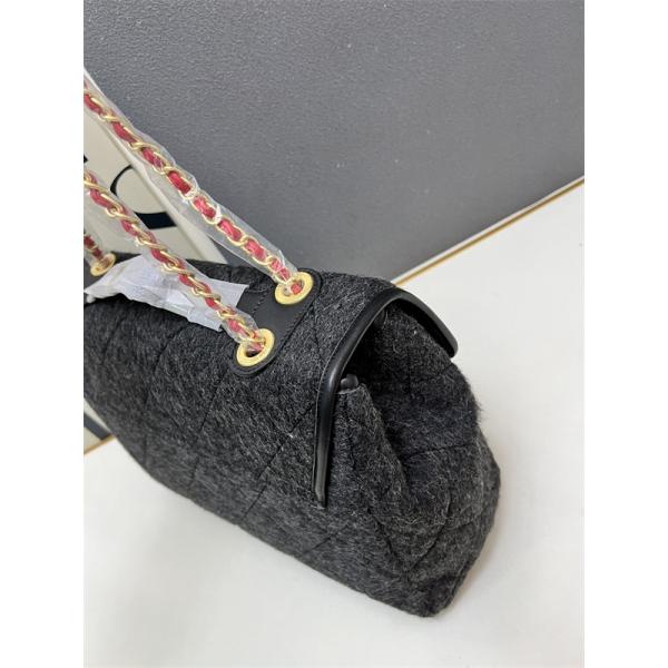 グレーモール 大サイズ CHANEL シャネル ショルダーバッグ コピー ユニセックス ヴィンテージ風