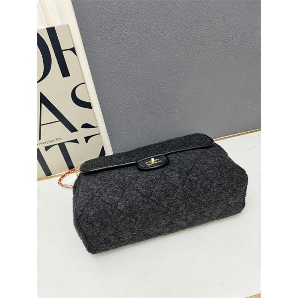 グレーモール 大サイズ CHANEL シャネル ショルダーバッグ コピー ユニセックス ヴィンテージ風