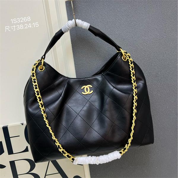 ブラックスエード 菱格チェーン CHANEL シャネル ショルダーバッグ 偽物 1S3268 レディース ヴィンテージ