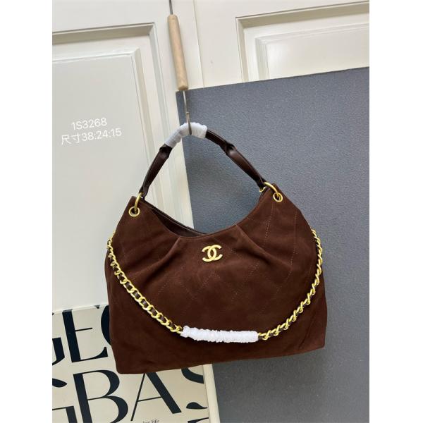 ブラックスエード 菱格チェーン CHANEL シャネル ショルダーバッグ 偽物 1S3268 レディース ヴィンテージ