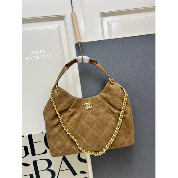 ブラックスエード 菱格チェーン CHANEL シャネル ショルダーバッグ 偽物 1S3268 レディース ヴィンテージ