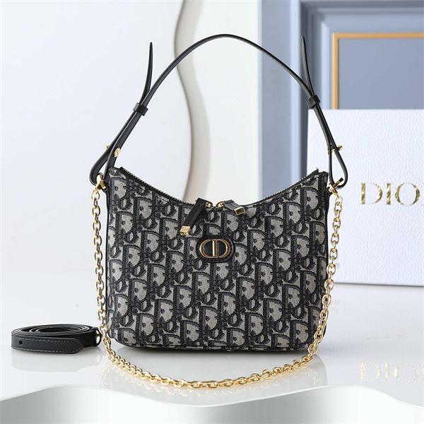  ダイオール老花 ゴールドチェーン ディオール DIOR アンダーアームバッグ 偽物 レディース エレガント