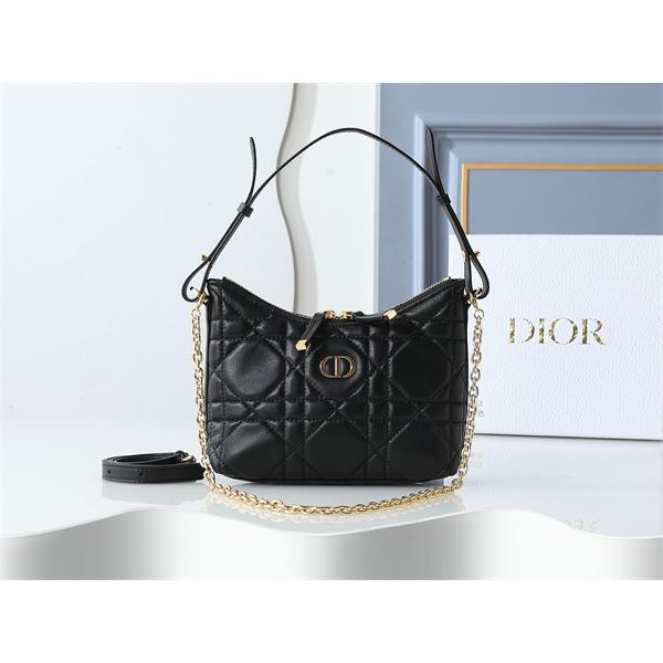 ブラック菱格 金属ロゴ ディオール ショルダーバッグ スーパーコピー レディース クラシック DIOR 