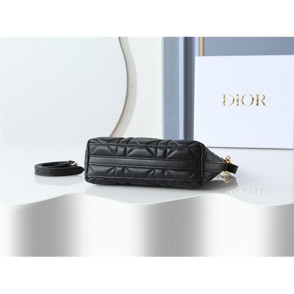 ブラック菱格 金属ロゴ ディオール ショルダーバッグ スーパーコピー レディース クラシック DIOR 