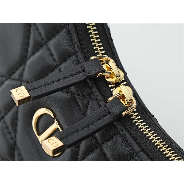 ブラック菱格 金属ロゴ ディオール ショルダーバッグ スーパーコピー レディース クラシック DIOR 