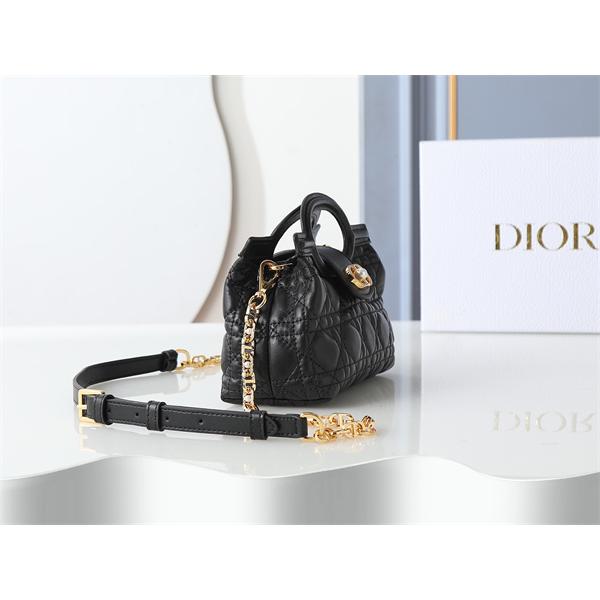 ディオール DIOR  ピンク菱格 パールロゴ ハンドバッグ スーパーコピー レディース フェミニン