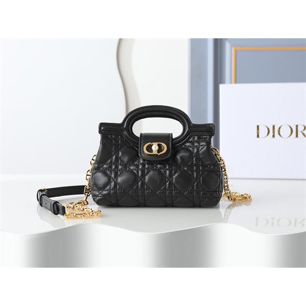 ディオール DIOR  ピンク菱格 パールロゴ ハンドバッグ スーパーコピー レディース フェミニン