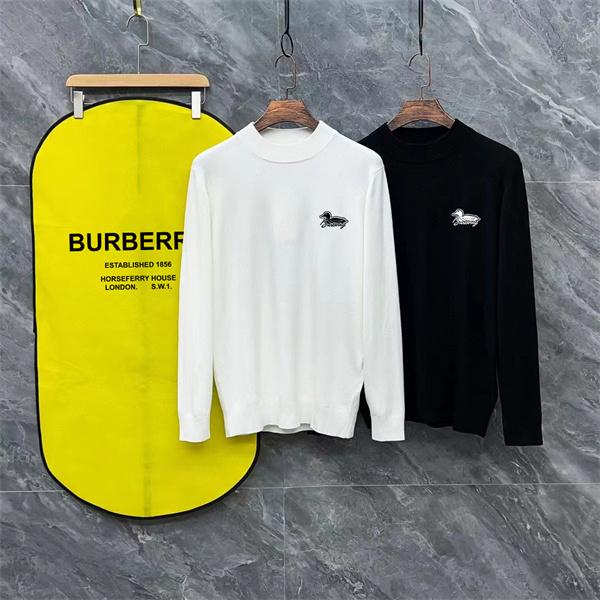 ダックロゴ ホワイト / ブラック バーバリー BURBERRY コピーニット ユニセックス クラシック