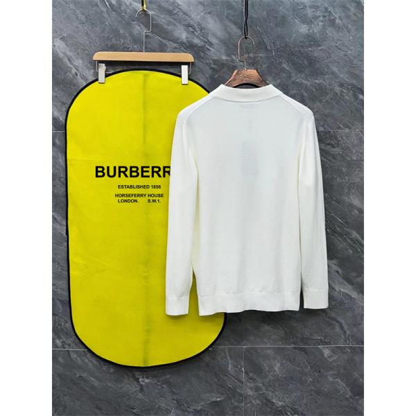 ダックロゴ ホワイト / ブラック バーバリー BURBERRY コピーニット ユニセックス クラシック