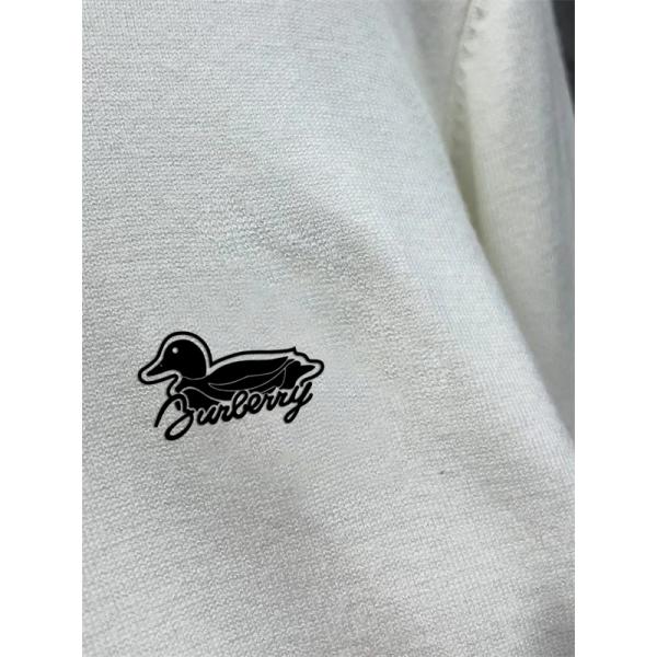 ダックロゴ ホワイト / ブラック バーバリー BURBERRY コピーニット ユニセックス クラシック