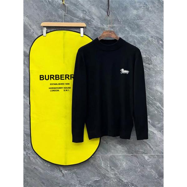 ダックロゴ ホワイト / ブラック バーバリー BURBERRY コピーニット ユニセックス クラシック