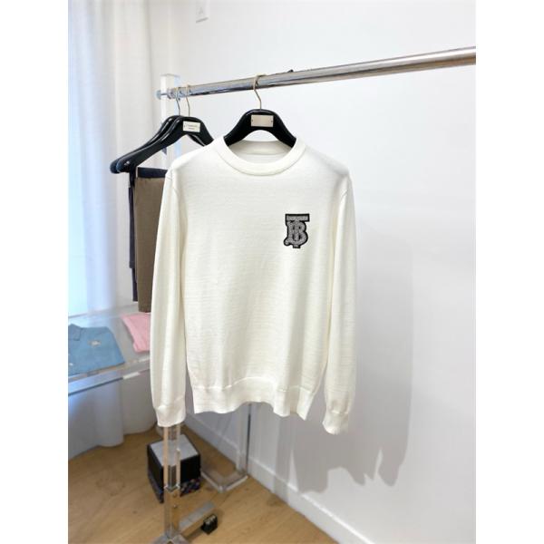  BURBERRY コピーセーター TB ロゴ ネイビー バーバリー メンズ エレガント 保温性抜群