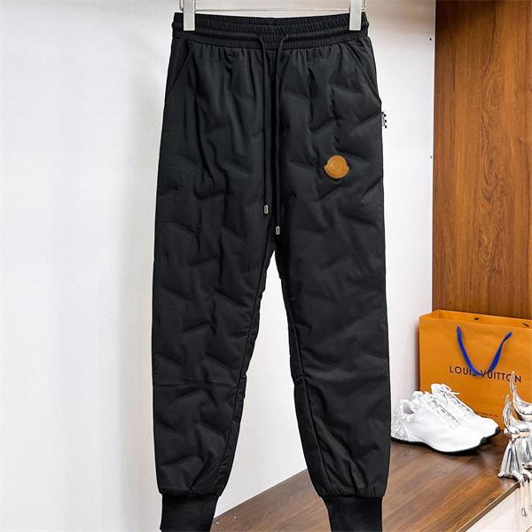 2025秋冬 ブラックダッフル 円形皮ロゴ モンクレール MONCLER スーパーコピーパンツ ユニセックス ウォーマー