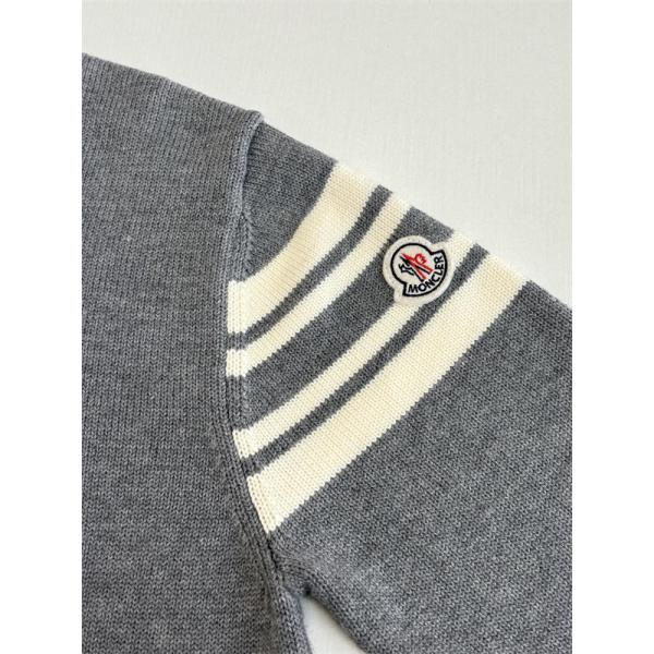  ロゴレタリング ネイビー / グレー モンクレール 2025秋冬 MONCLER コピーセーター ユニセックス クラシック