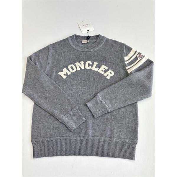  ロゴレタリング ネイビー / グレー モンクレール 2025秋冬 MONCLER コピーセーター ユニセックス クラシック