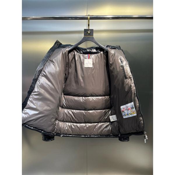 ブラック光沢ダウン 円形ロゴ 秋冬強保温 モンクレール MONCLER スーパーコピージャケット 定番
