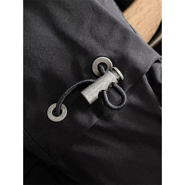 ブラック MONCLER ロング ダウン 連帽 ロゴ 秋冬長期着用 モンクレール 高品質 偽物コート レディース