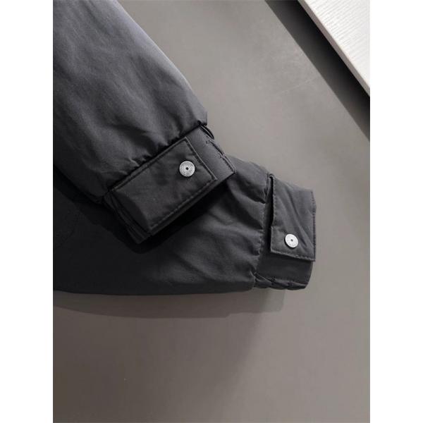 ブラック MONCLER ロング ダウン 連帽 ロゴ 秋冬長期着用 モンクレール 高品質 偽物コート レディース