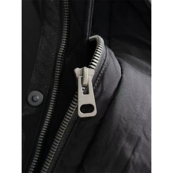 ブラック MONCLER ロング ダウン 連帽 ロゴ 秋冬長期着用 モンクレール 高品質 偽物コート レディース