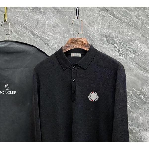 ブラック / グレー セーター POLO パターン ロゴ 2025秋冬個性 MONCLER モンクレール 高品質 コピー