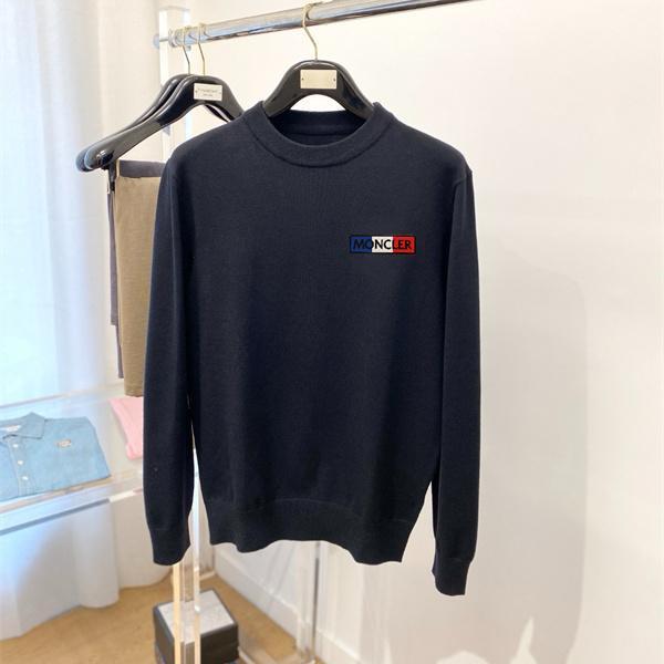ブラック セーター セーター 三色ロゴ 2025秋冬シンプル モンクレール スーパーコピートップス MONCLER