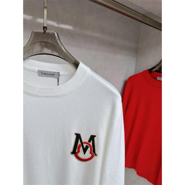 MONCLER ネイビー セーター セーター 個性字母ロゴ 2025秋冬独創 モンクレール スーパーコピー トップス