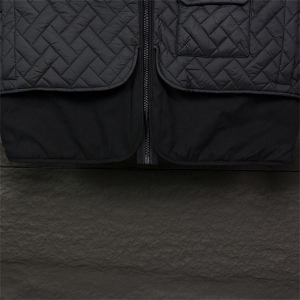 ブラック クィルティング マルチポケット プラダ PRADA 偽物 ダウンジャケット 2025秋冬アウトドア 高機能