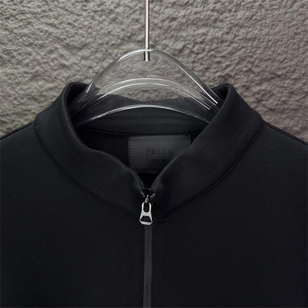 ネイビー ハーフジップ スウェット プラダ PRADA コピー 2025秋冬カジュアル シャープ