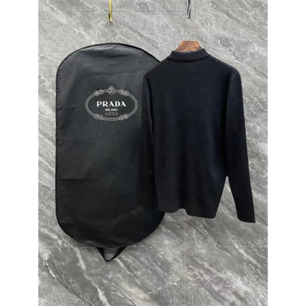 グレー セーター POLO プラダ PRADA スーパーコピー 2025秋冬ビジネス 上品 最新コレクション