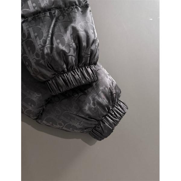 ライトグレー 老花 立领 ダウンジャケット 2025秋冬保温 ディオール DIOR コピーアウター 高機能