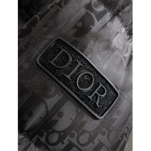 ライトグレー 老花 立领 ダウンジャケット 2025秋冬保温 ディオール DIOR コピーアウター 高機能