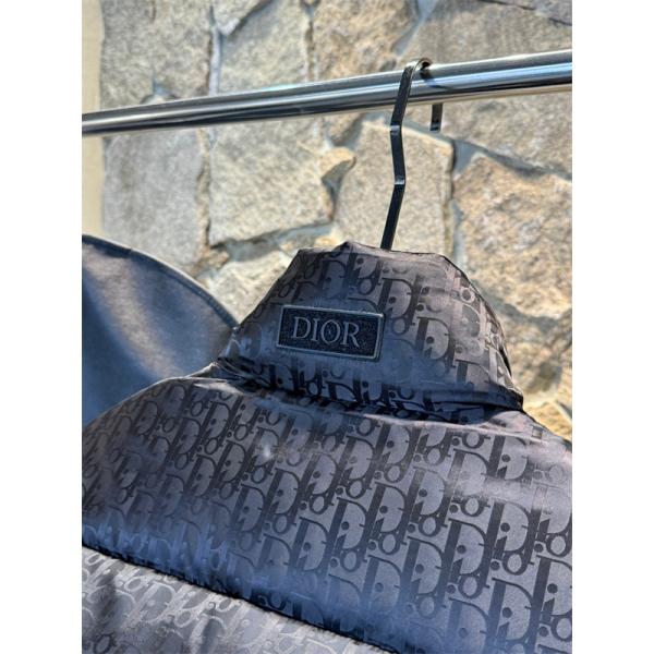 ダークグレー 老花 ダウンベスト 2025秋冬ウォーマー ディオール DIOR スーパーコピー 高品質
