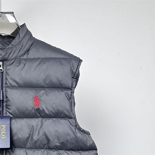 グレー 光沢 ダウンベスト ポロラルフローレン POLO RALPH LAUREN コピー 秋冬トレンディ 高品質
