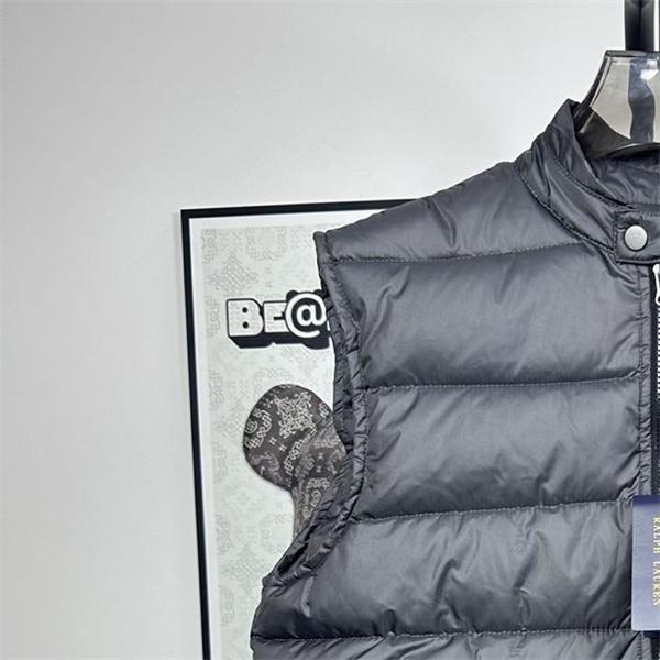 グレー 光沢 ダウンベスト ポロラルフローレン POLO RALPH LAUREN コピー 秋冬トレンディ 高品質