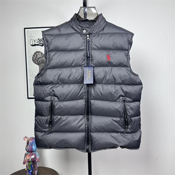 グレー 光沢 ダウンベスト ポロラルフローレン POLO RALPH LAUREN コピー 秋冬トレンディ 高品質