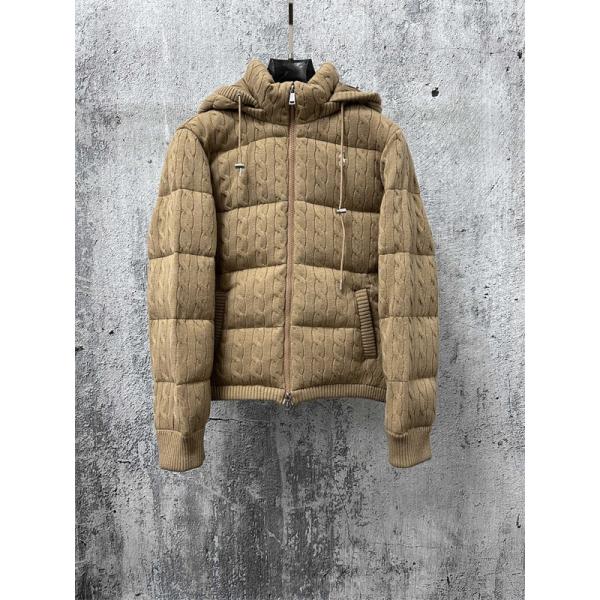 ブラック ニット柄 連帽 POLO RALPH LAUREN コピー 秋冬独創 ダウンジャケット ポロラルフローレン 