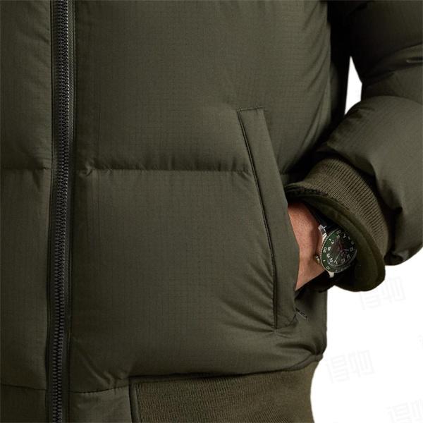 オリーブグリーン 立领 ダウンジャケット ポロラルフローレン POLO RALPH LAUREN 偽物 秋冬アウトドア 高品質