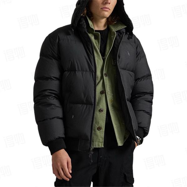 オリーブグリーン 立领 ダウンジャケット ポロラルフローレン POLO RALPH LAUREN 偽物 秋冬アウトドア 高品質