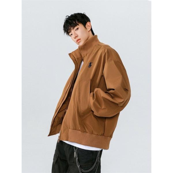 POLO RALPH LAUREN 偽物 秋冬日常多色 定番 ネイビー × ブラック × カーキ スタンドカラー ジャケット ポロラルフローレン