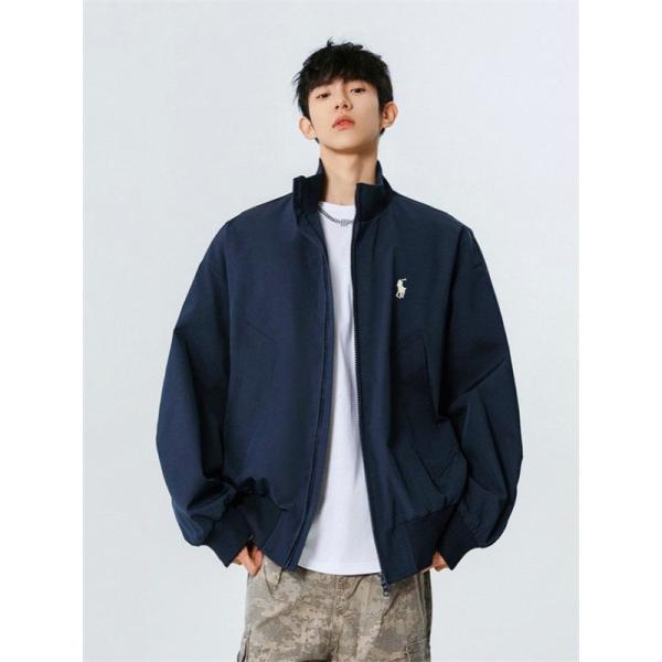 POLO RALPH LAUREN 偽物 秋冬日常多色 定番 ネイビー × ブラック × カーキ スタンドカラー ジャケット ポロラルフローレン