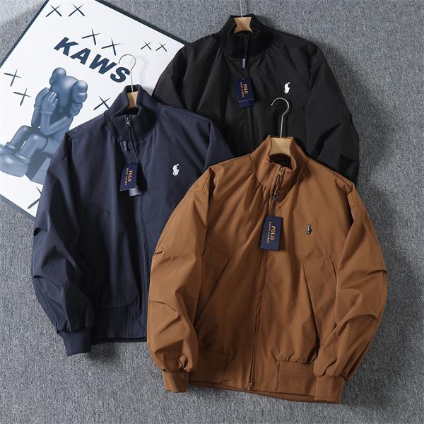 POLO RALPH LAUREN 偽物 秋冬日常多色 定番 ネイビー × ブラック × カーキ スタンドカラー ジャケット ポロラルフローレン