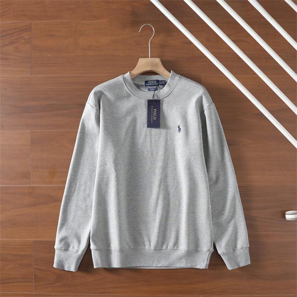 ブラック × ネイビー × グレー 円领 スウェット ポロラルフローレン POLO RALPH LAUREN 偽物 秋冬日常 シンプル ユニセックス