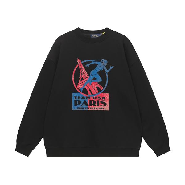 POLO RALPH LAUREN コピー 秋冬 ブラック × グレー × ネイビー × ホワイト パリデザイン スウェット ポロラルフローレン