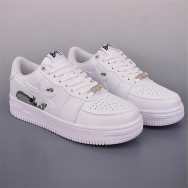A BATHING APE 激安｜2025新作 BAPE STA ローカット スニーカー メンズ レディース ストリート 革製 カジュアル