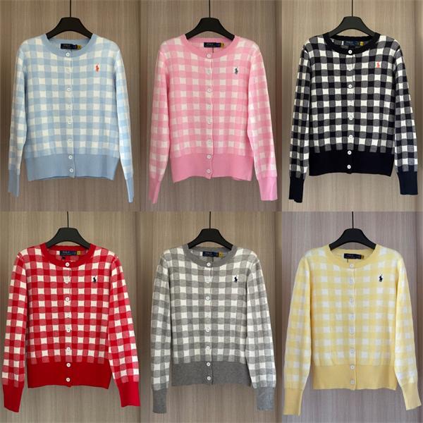 ライトブルー × ピンク × ブラック POLO RALPH LAUREN スーパーコピー 秋冬 カーディガン ポロラルフローレン