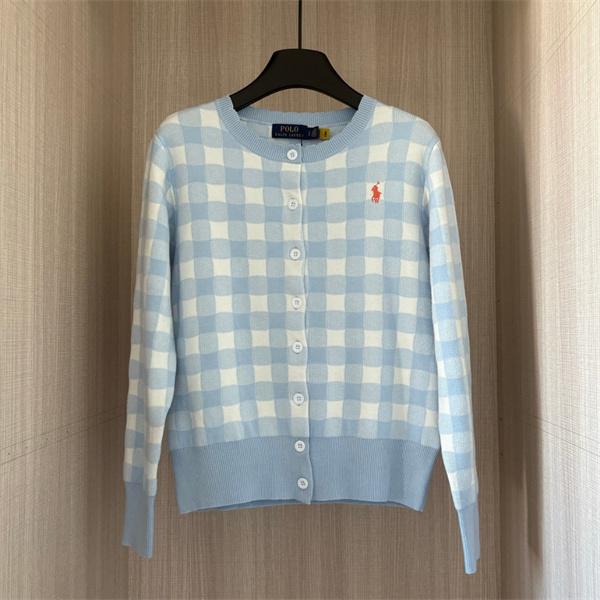 ライトブルー × ピンク × ブラック POLO RALPH LAUREN スーパーコピー 秋冬 カーディガン ポロラルフローレン