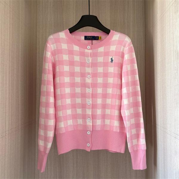 ライトブルー × ピンク × ブラック POLO RALPH LAUREN スーパーコピー 秋冬 カーディガン ポロラルフローレン