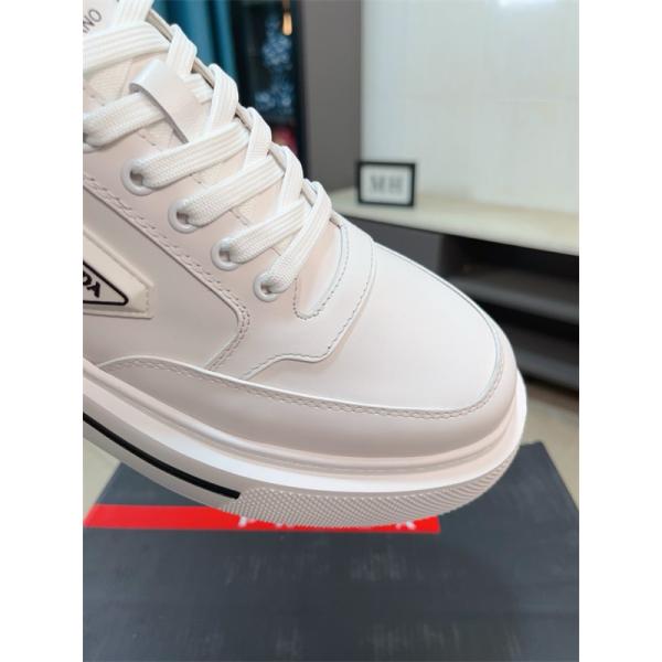 PRADA プラダ 激安 メンズ スニーカー レザー 厚底 ロゴ デザイン カジュアル シューズ 新作 旅行 通勤 おしゃれ 使いやすい 歩きやすい