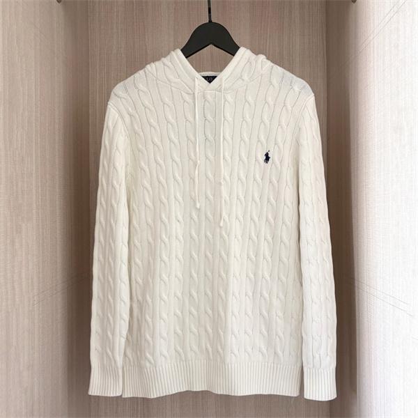 ブラック × ホワイト × グレー 6 色 連帽 麻花纹 ニット ポロラルフローレン POLO RALPH LAUREN コピー 秋冬復古多色 定番