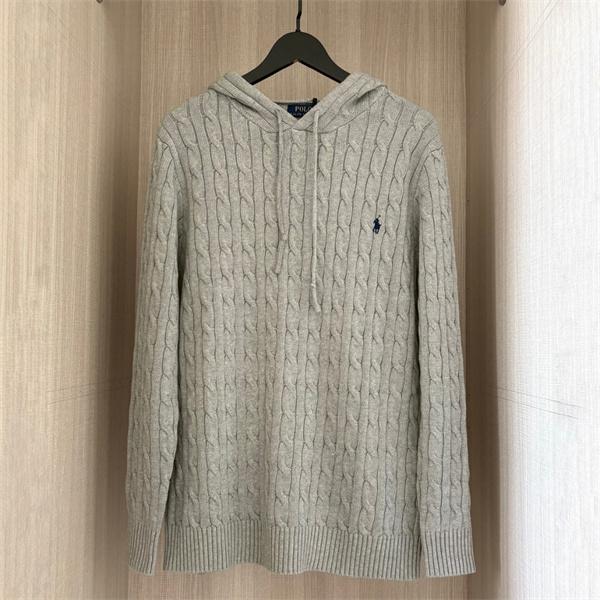 ブラック × ホワイト × グレー 6 色 連帽 麻花纹 ニット ポロラルフローレン POLO RALPH LAUREN コピー 秋冬復古多色 定番